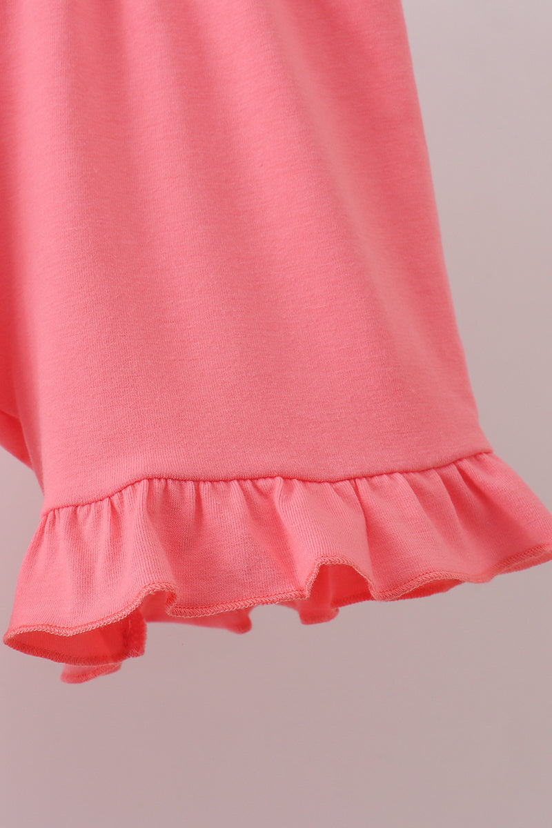 Pink Floral Shorts Set