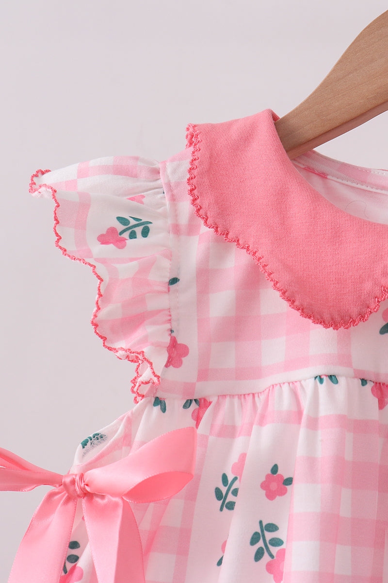 Pink Floral Shorts Set