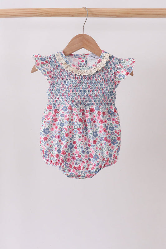 Floral Smocked Bubble