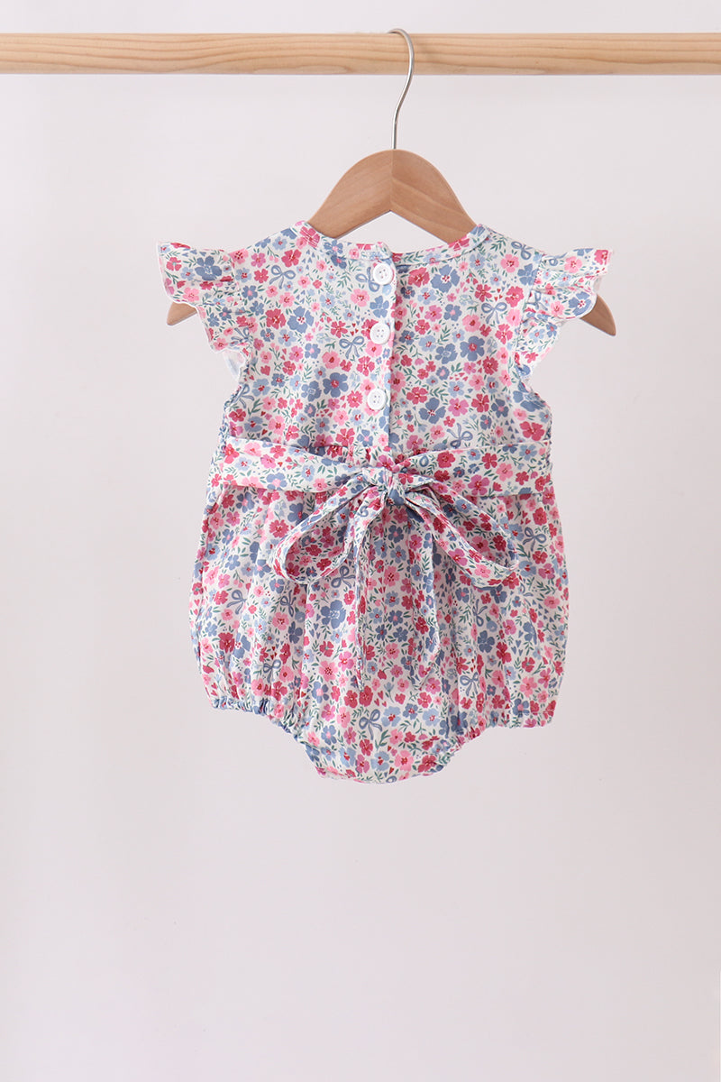 Floral Smocked Bubble