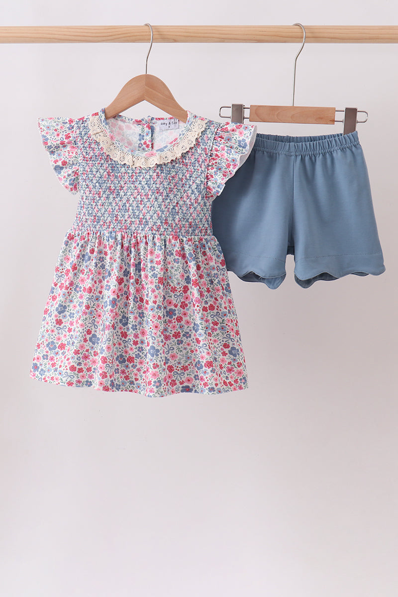 Floral Smocked Set