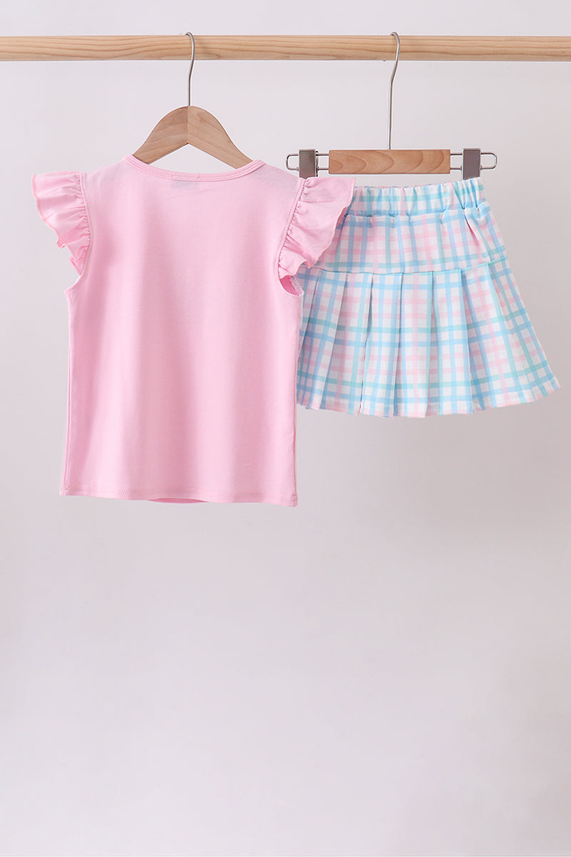 Crocodile Smocked Skorts Set