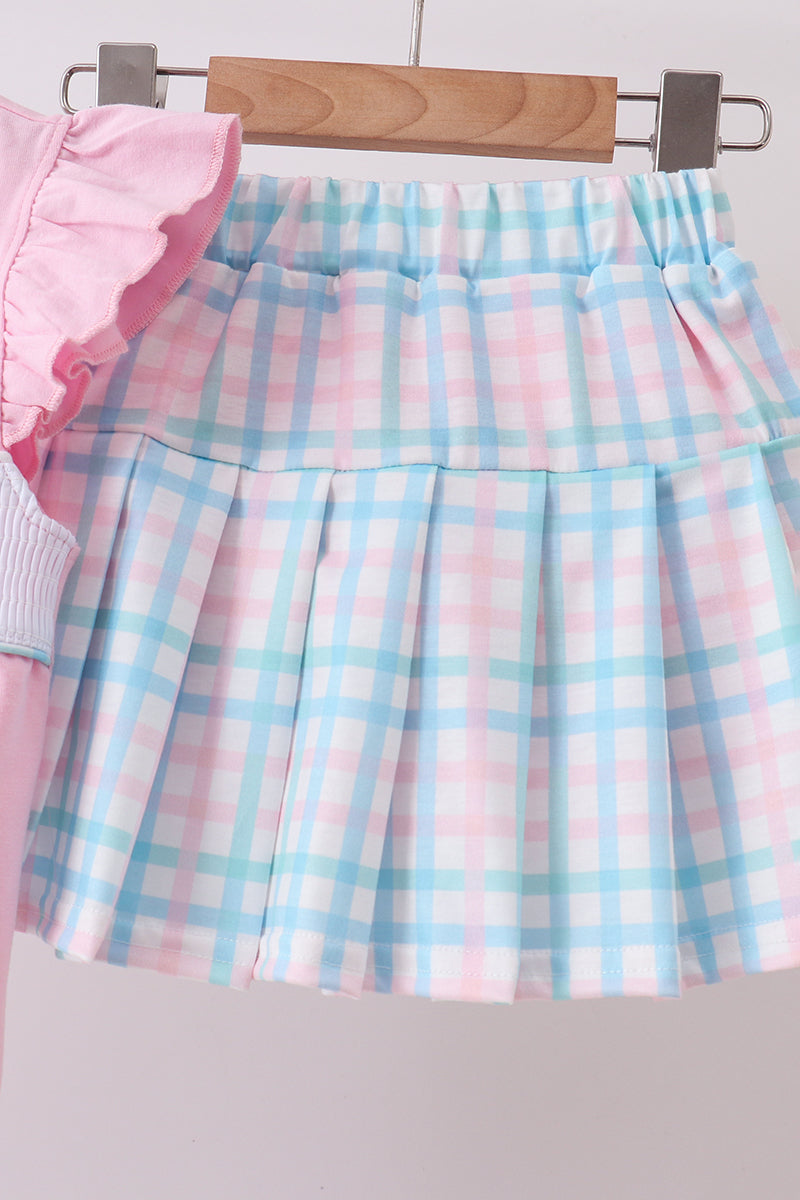 Crocodile Smocked Skorts Set