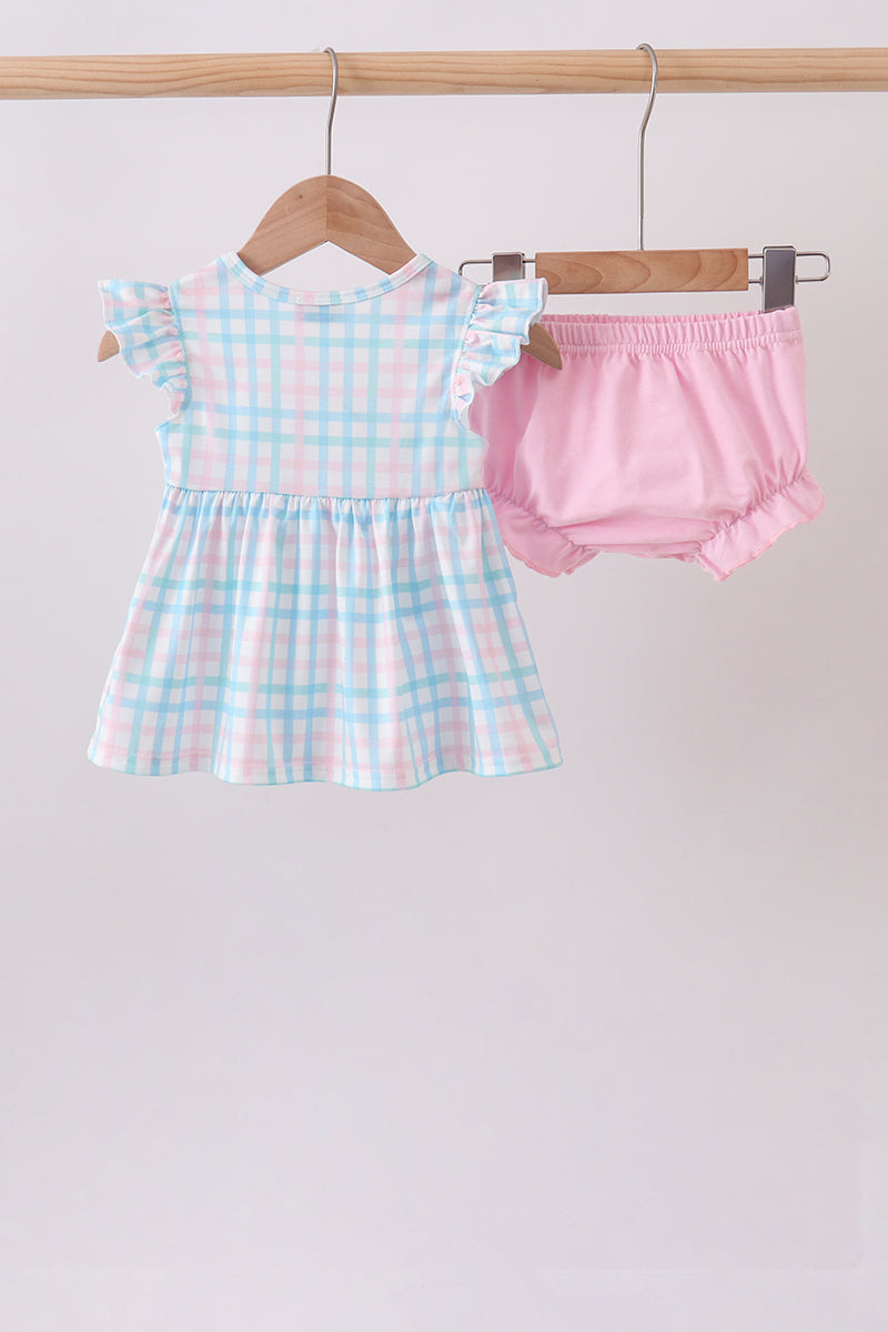 Crocodile Smocked Bloomer Set