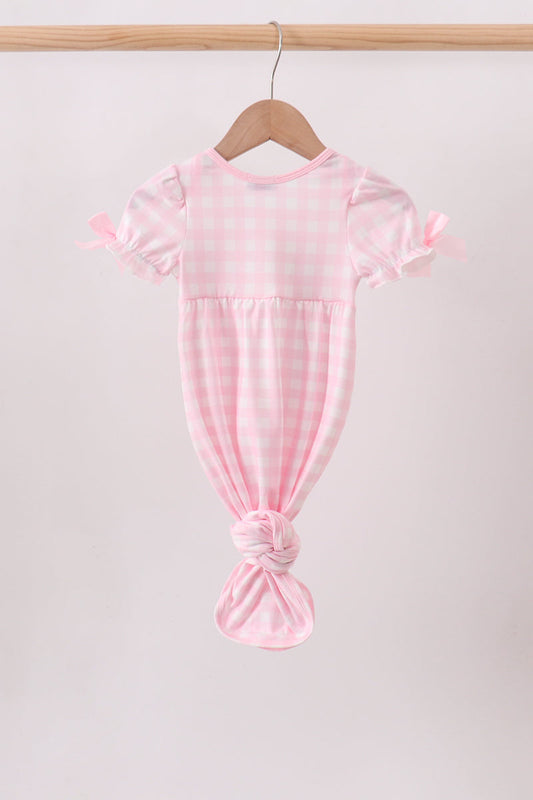 Pink Mallard Embroidery Gown