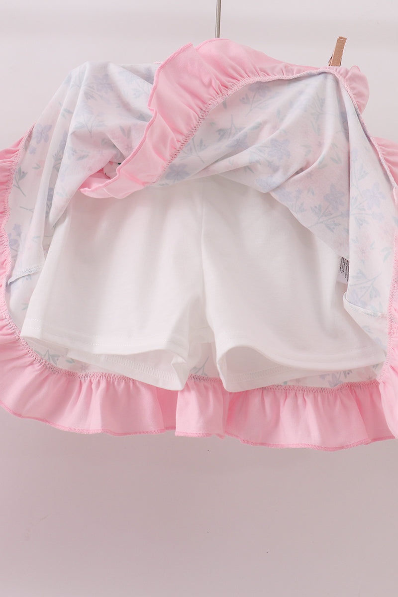 Piggy Ruffle Skorts Set