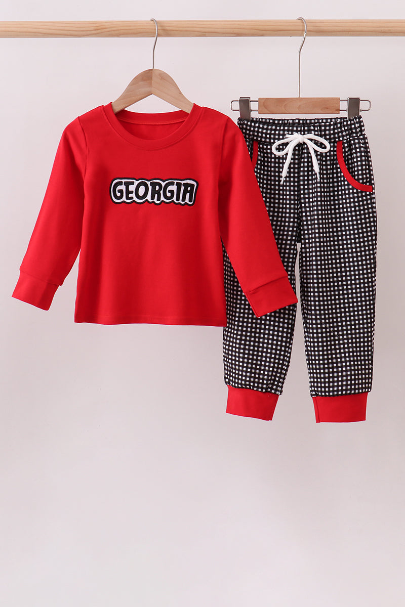 Georgia Embroidery Pants Set