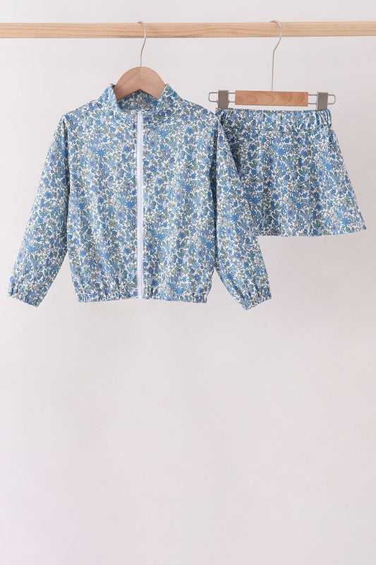 Teal Floral Mom & Me Set