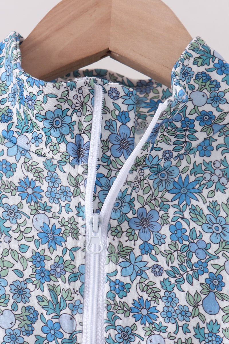 Teal Floral Mom & Me Set