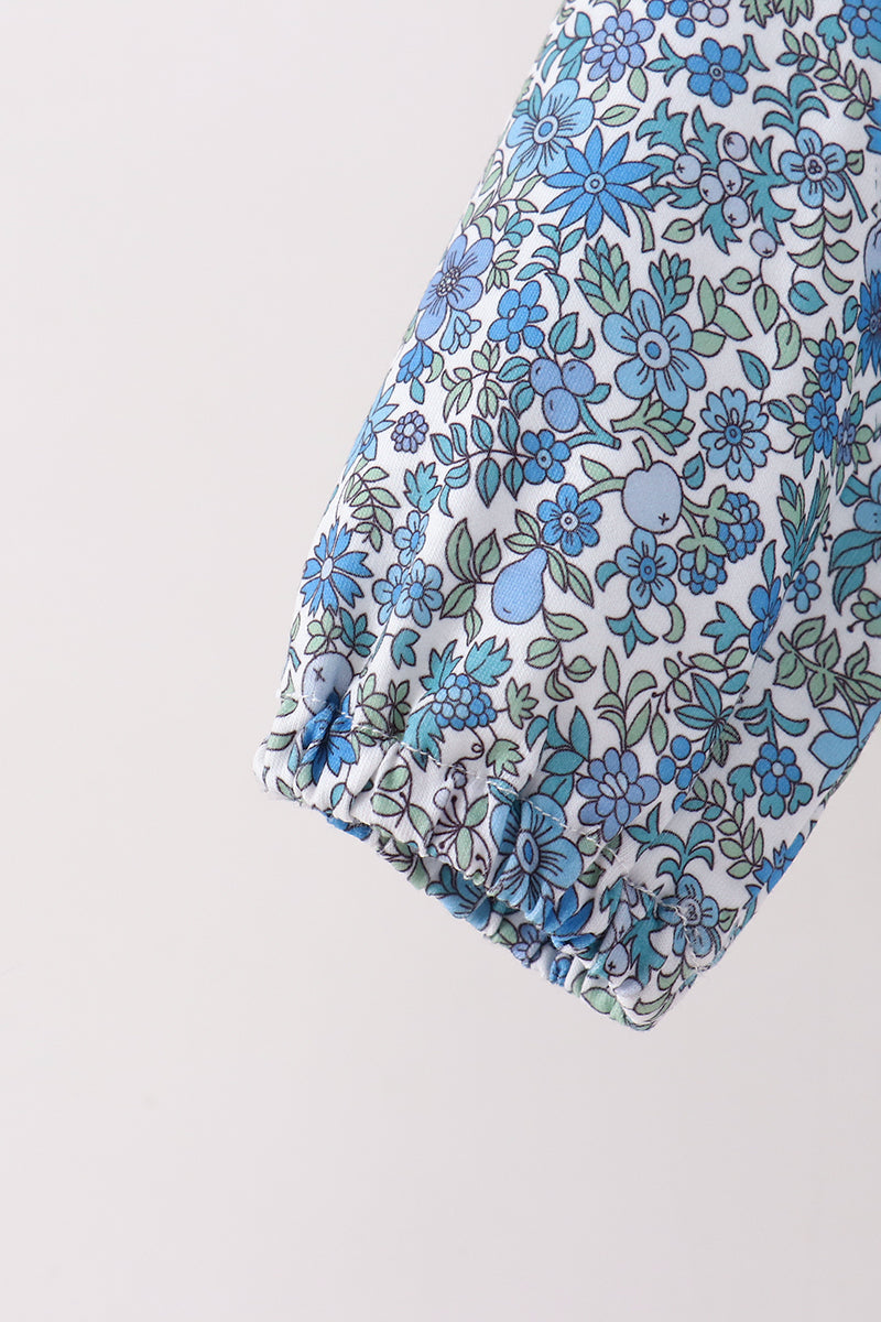Teal Floral Mom & Me Set