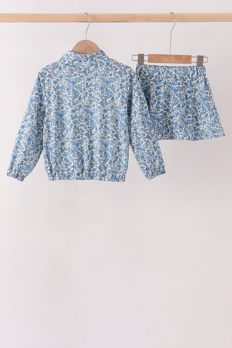 Teal Floral Mom & Me Set