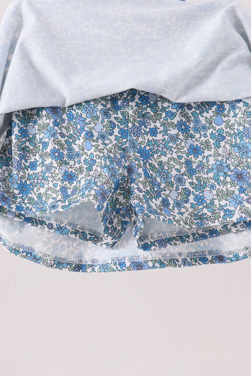Teal Floral Mom & Me Set