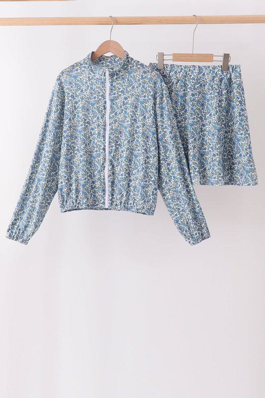Teal Floral Mom & Me Set