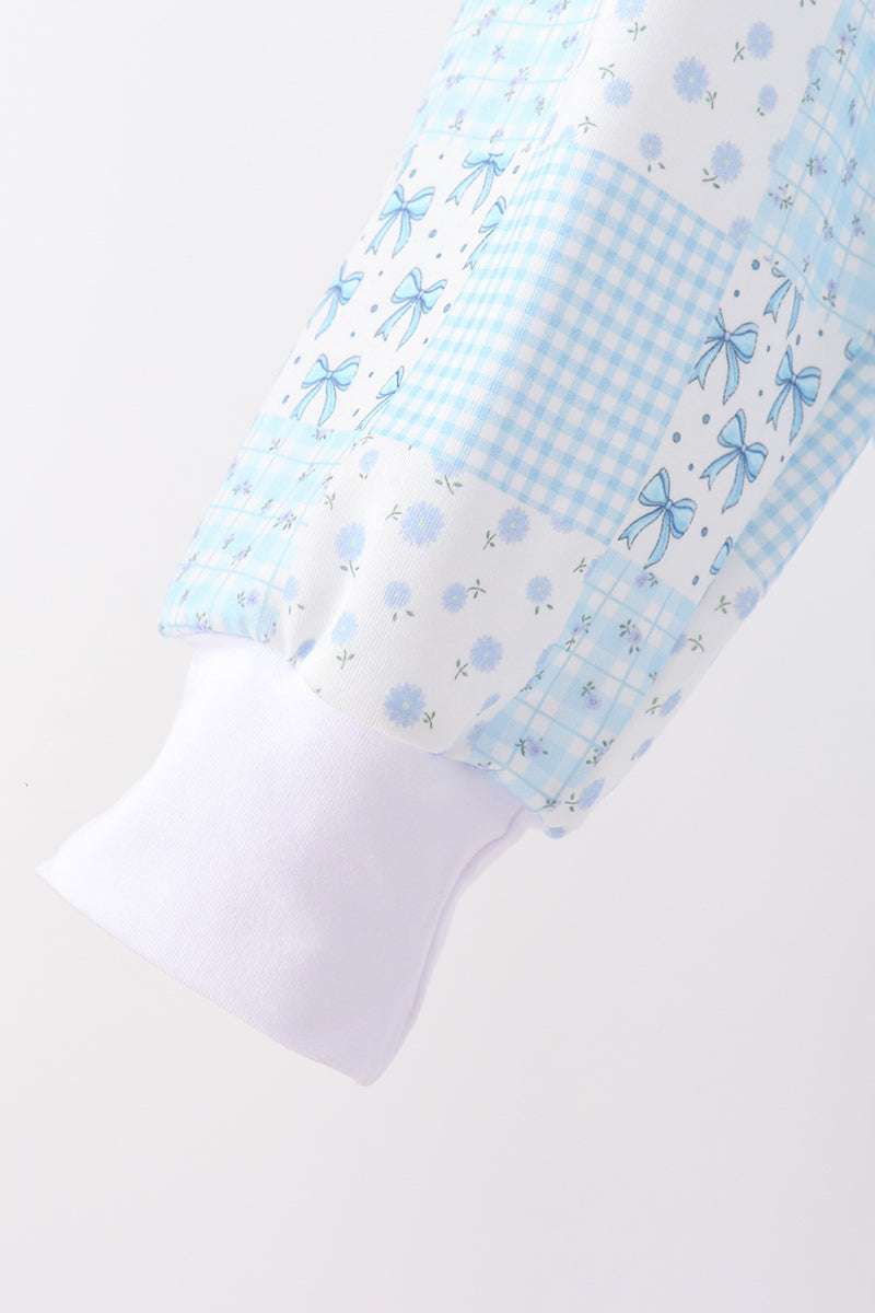 Blue Floral Mom & Me Set