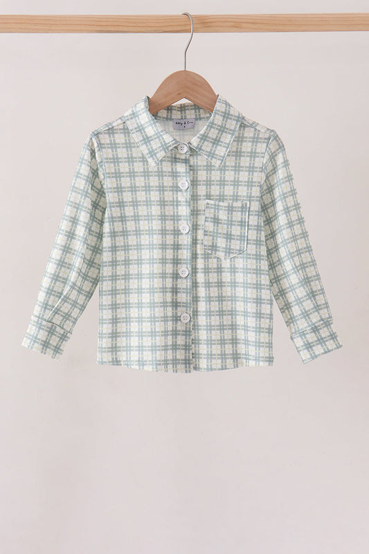 Sage Plaid Pocket Shirt