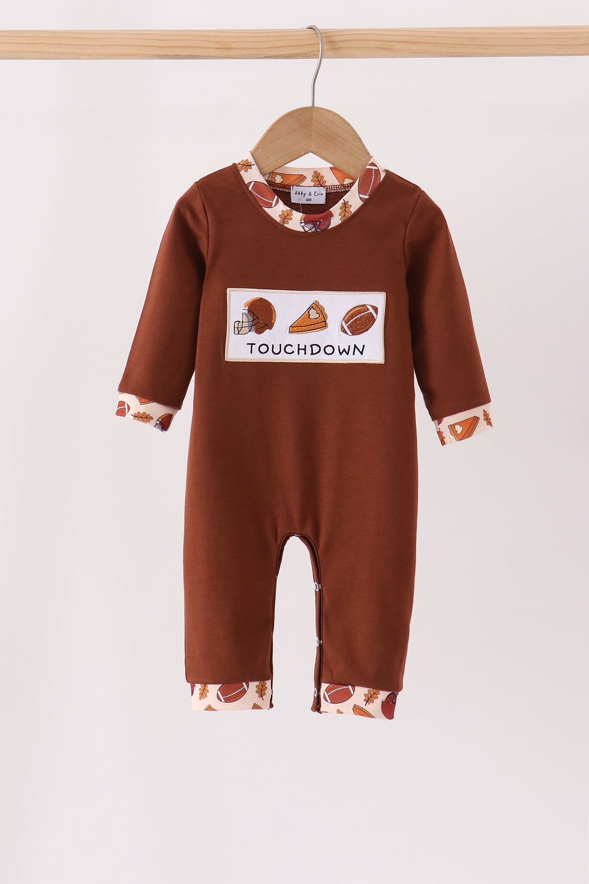 Touchdown Embroidered Romper