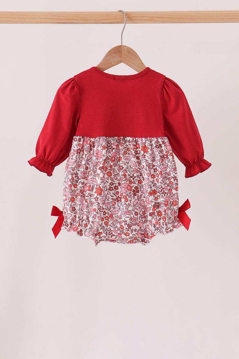 Maroon Thankful Embroidered Bubble