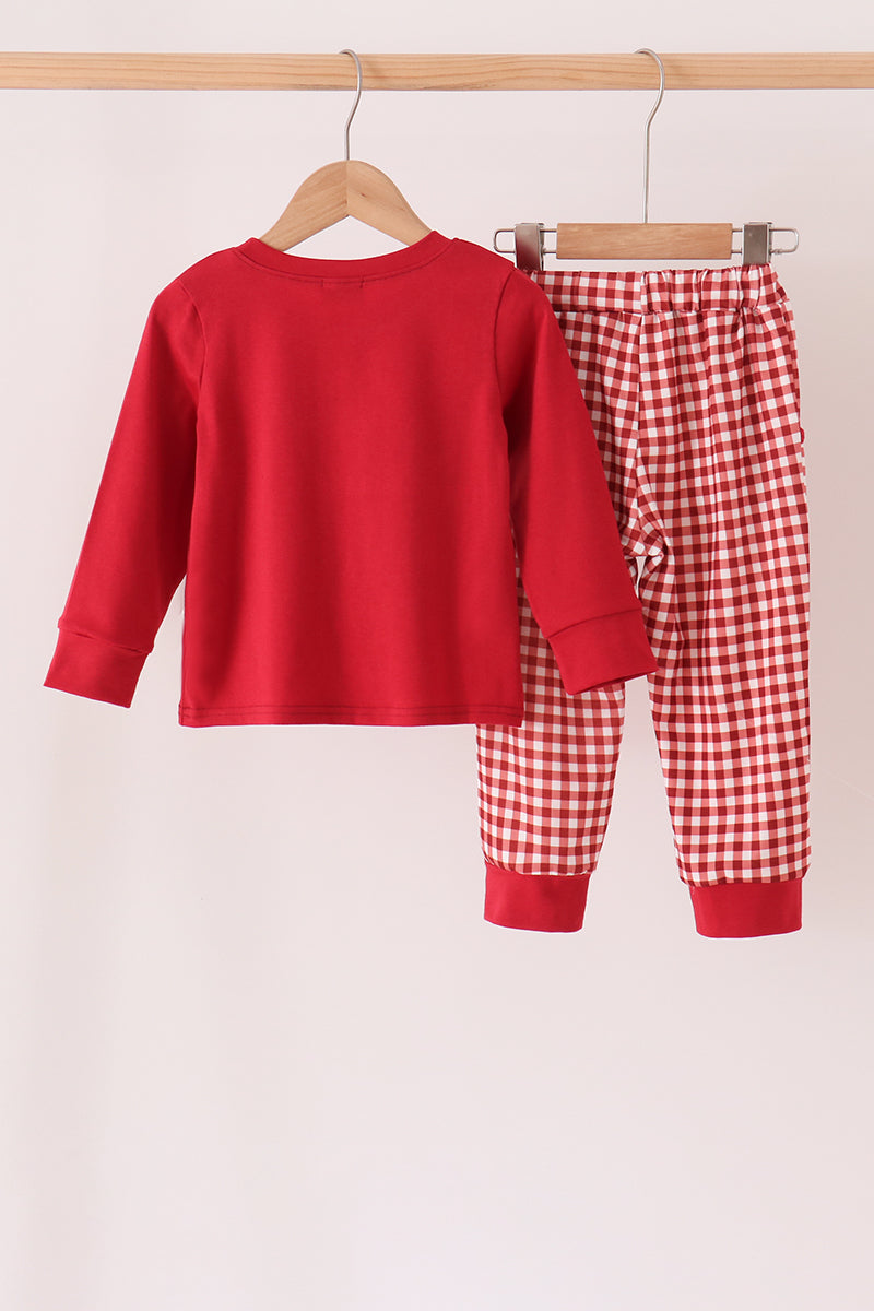 Thankful Leaves Embroidered Pants Set