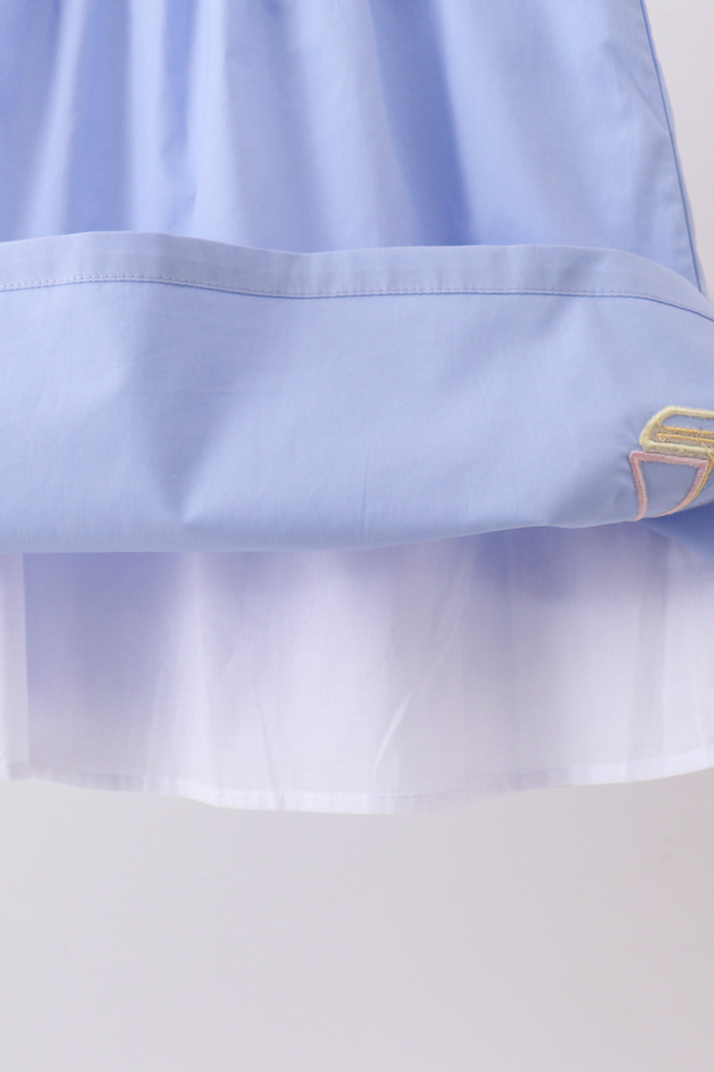 Sailboat Embroidered Dress