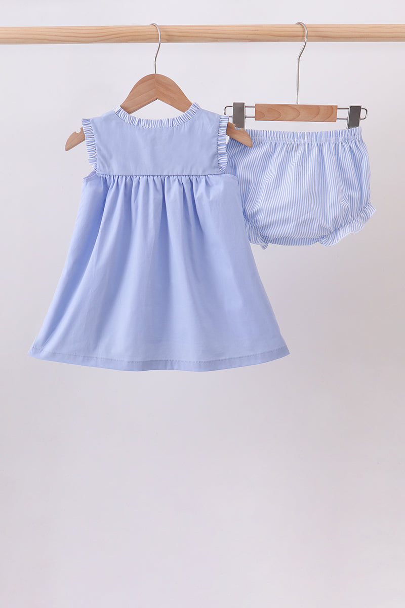 Sailboat Embroidered Bloomer Set