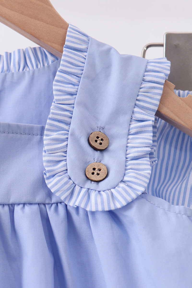 Sailboat Embroidered Bloomer Set