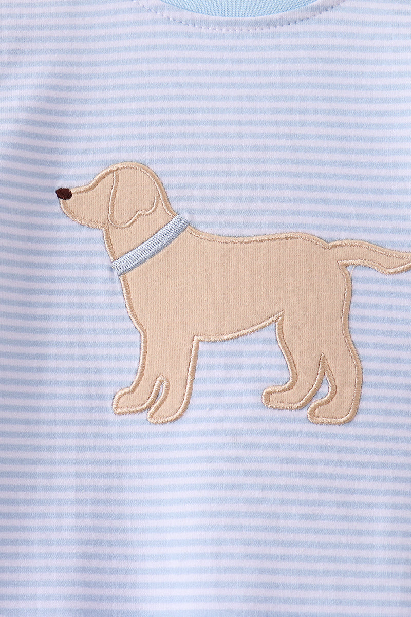Puppy Embroidered Romper