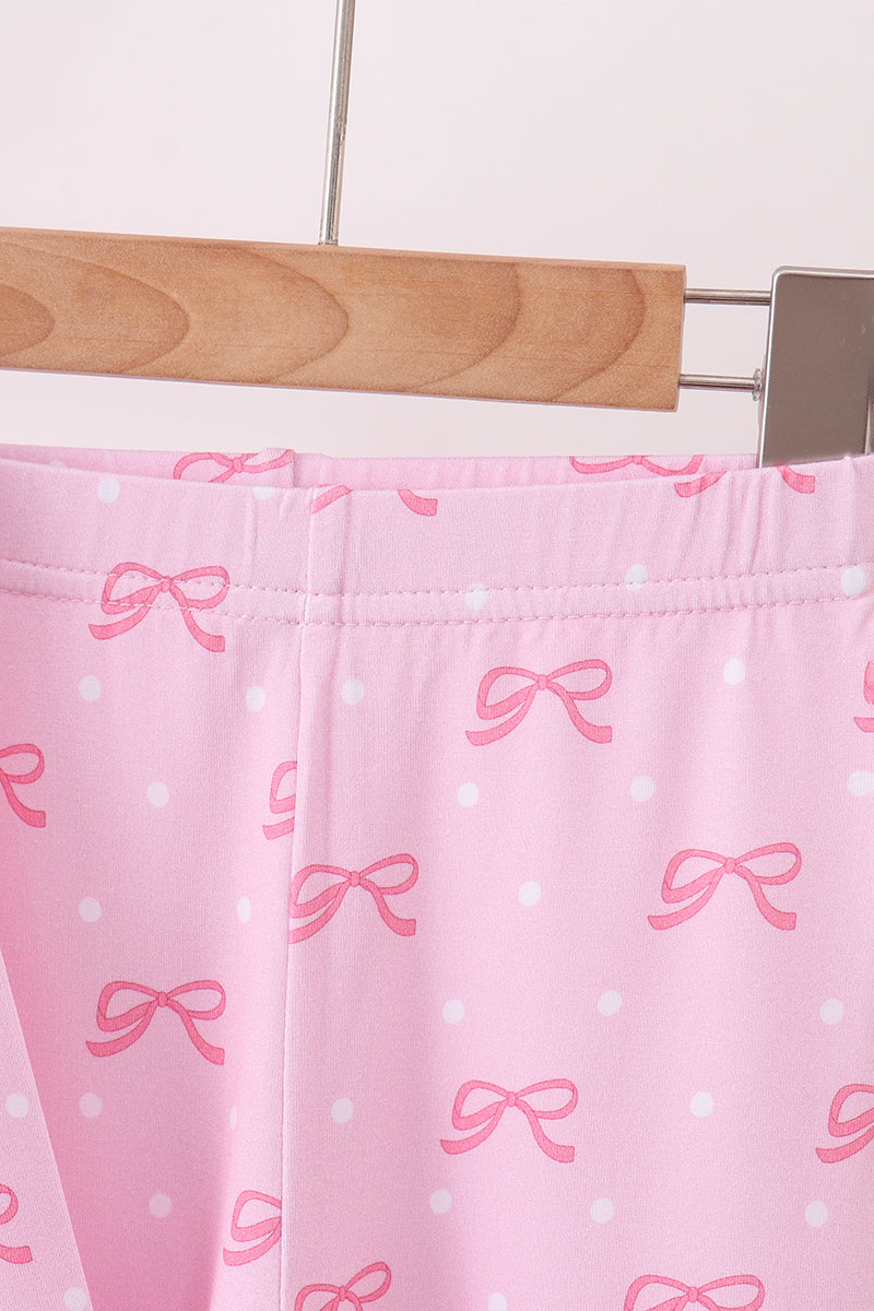 Pink Bow Pajamas Set