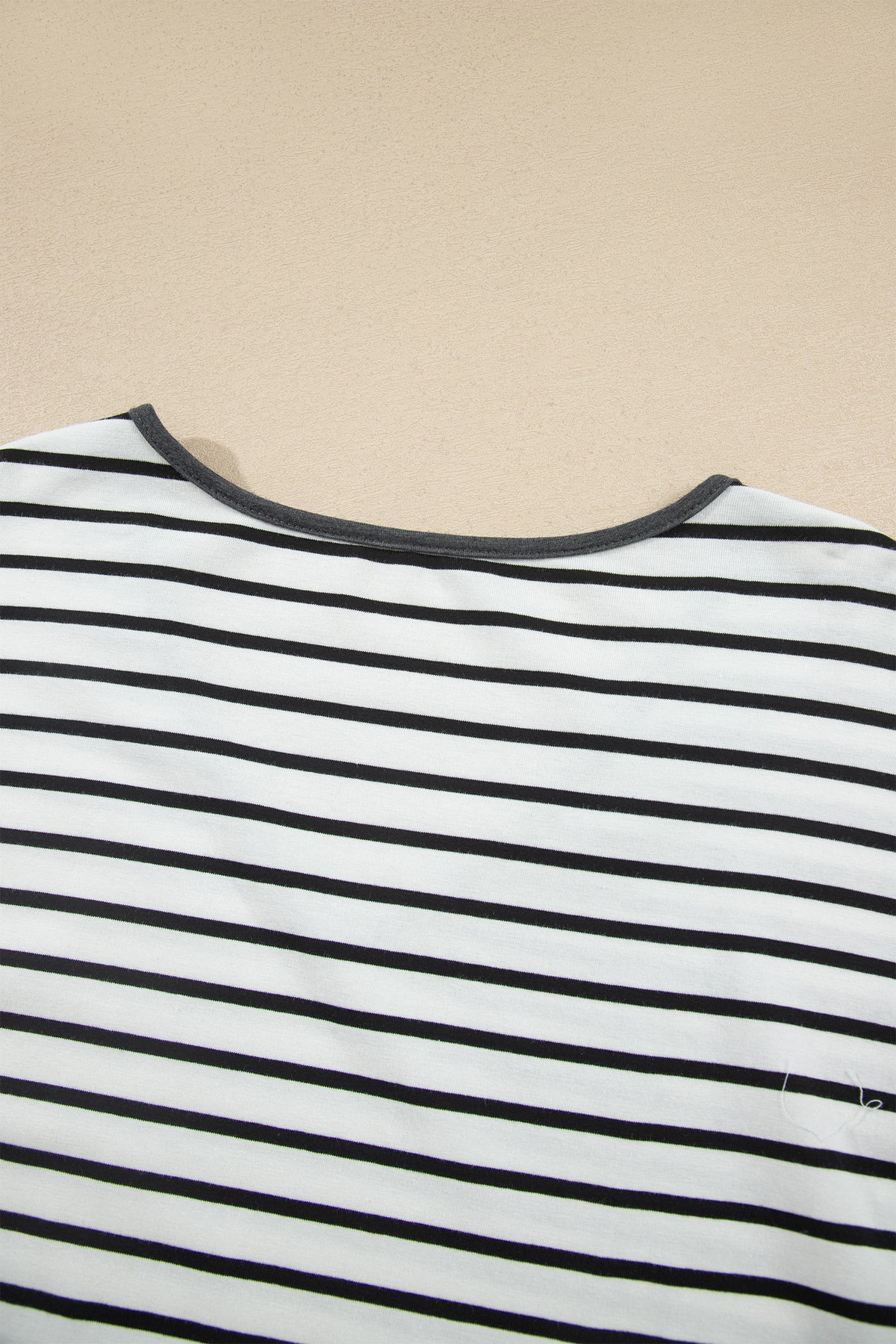 Stripe Ruffle Sleeve Top w/ Pants Set