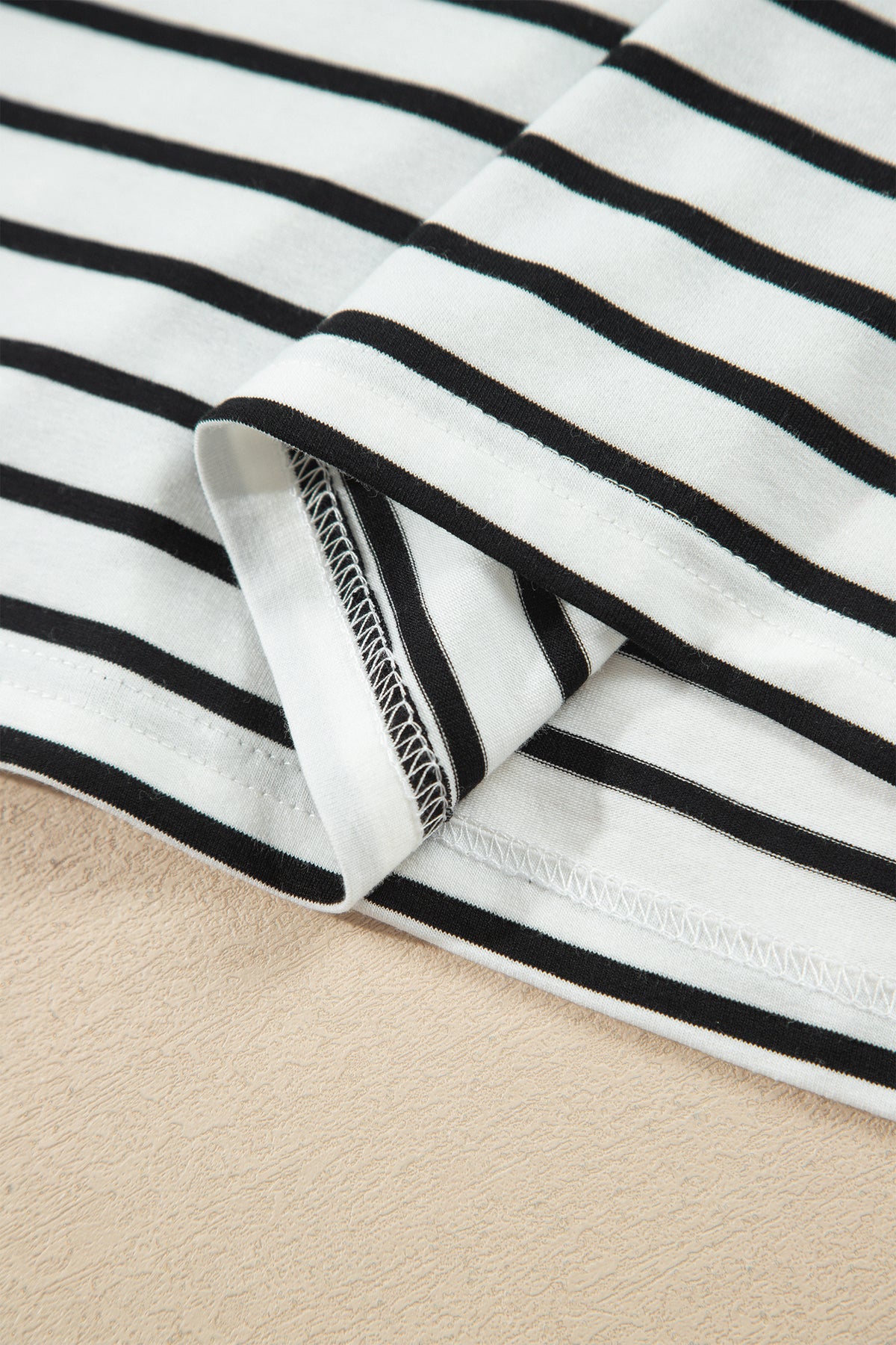 Stripe Ruffle Sleeve Top w/ Pants Set