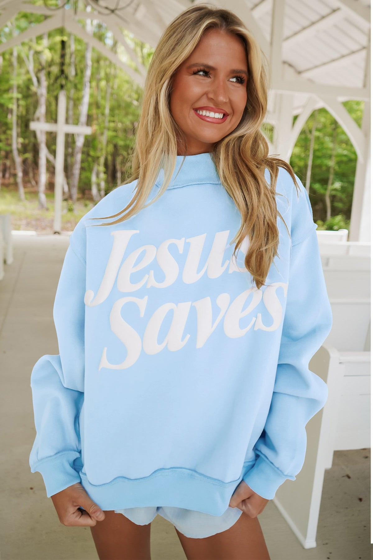 "Jesus Saves" Baggy Sweatshirt
