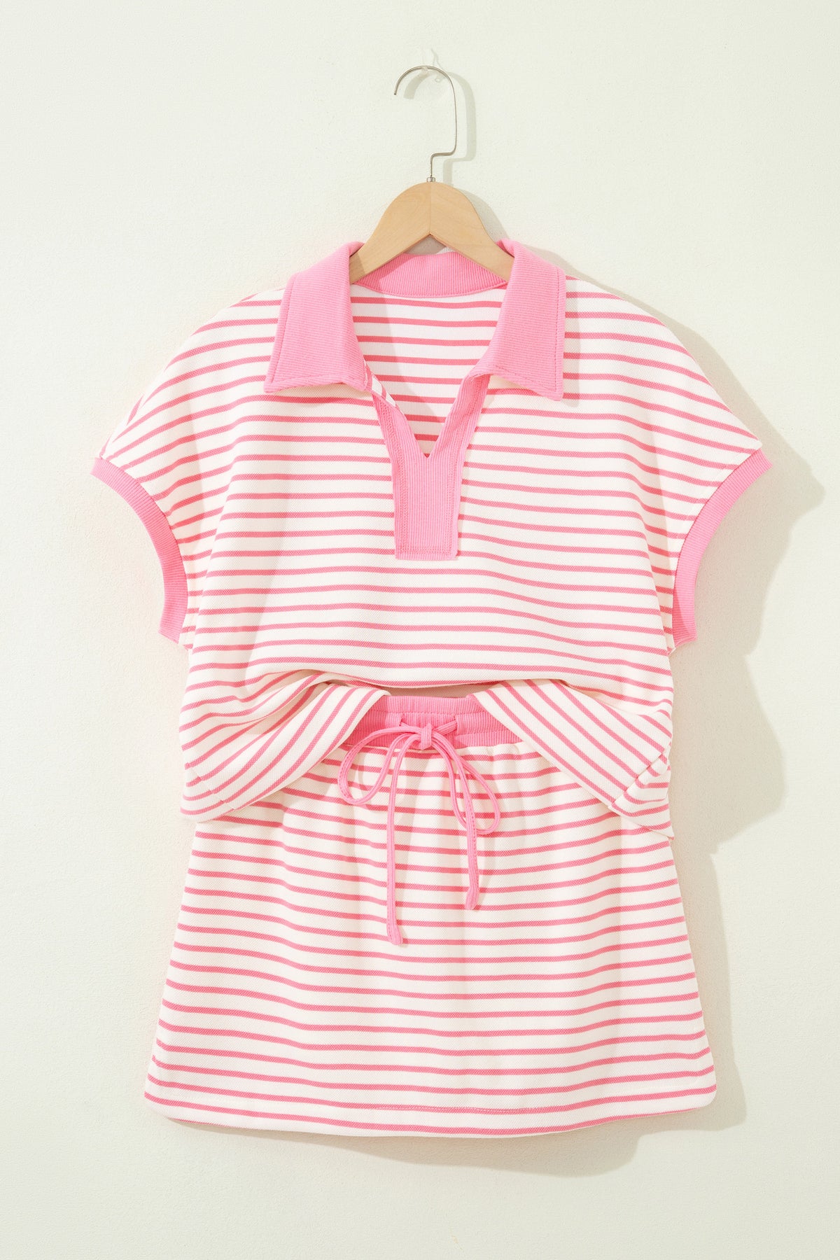Stripe Tee w/ Skort Set
