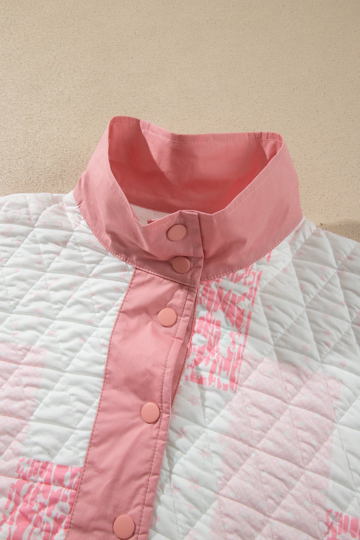 Floral Quilted Pullover Sweatshirt