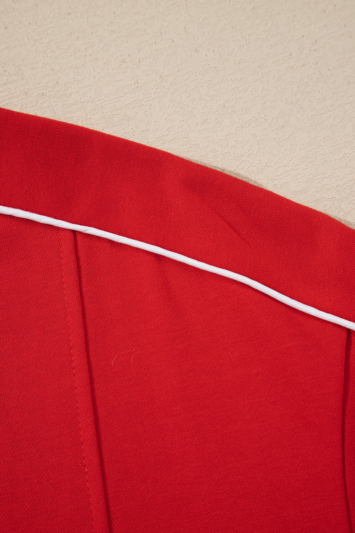 Red Long Sleeve Regular Fit Sweatshirt
