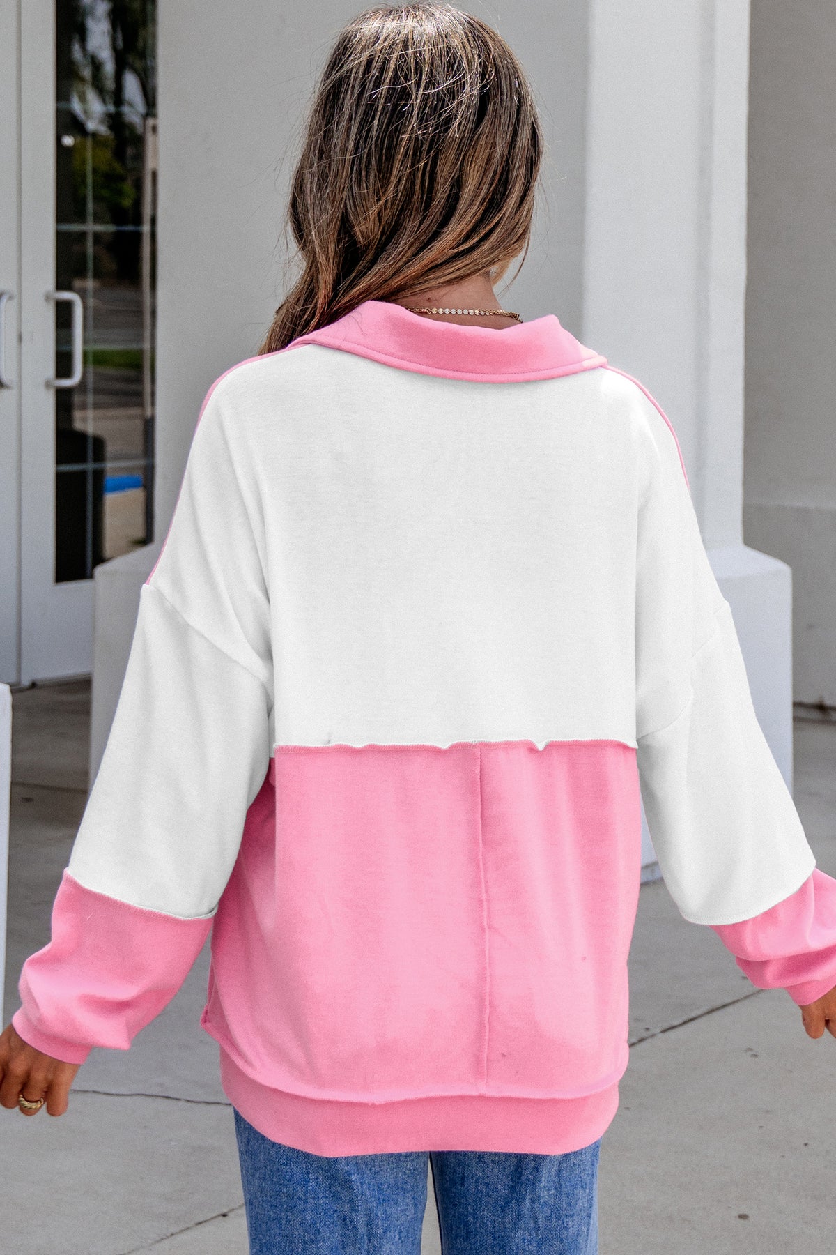 Patchwork Long Sleeve Top