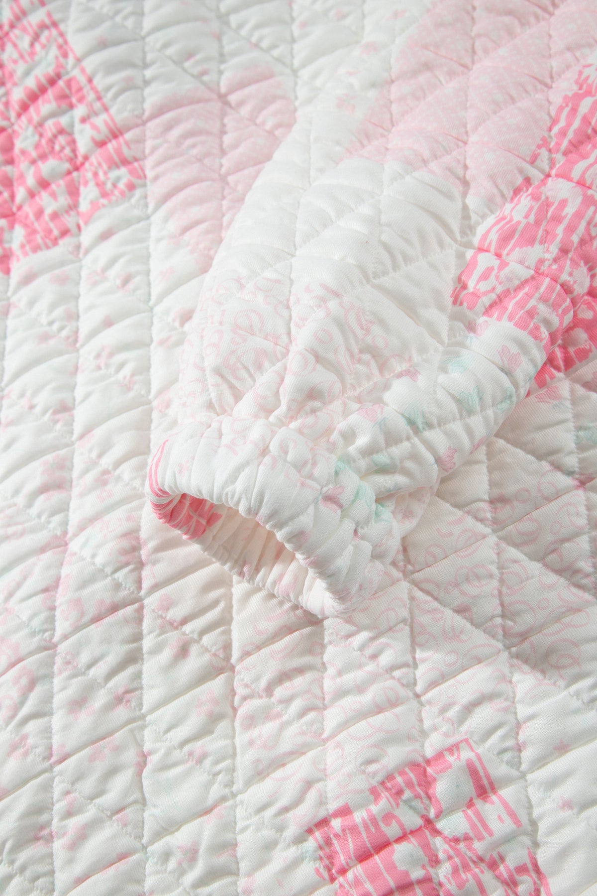 Floral Quilted Pullover Sweatshirt