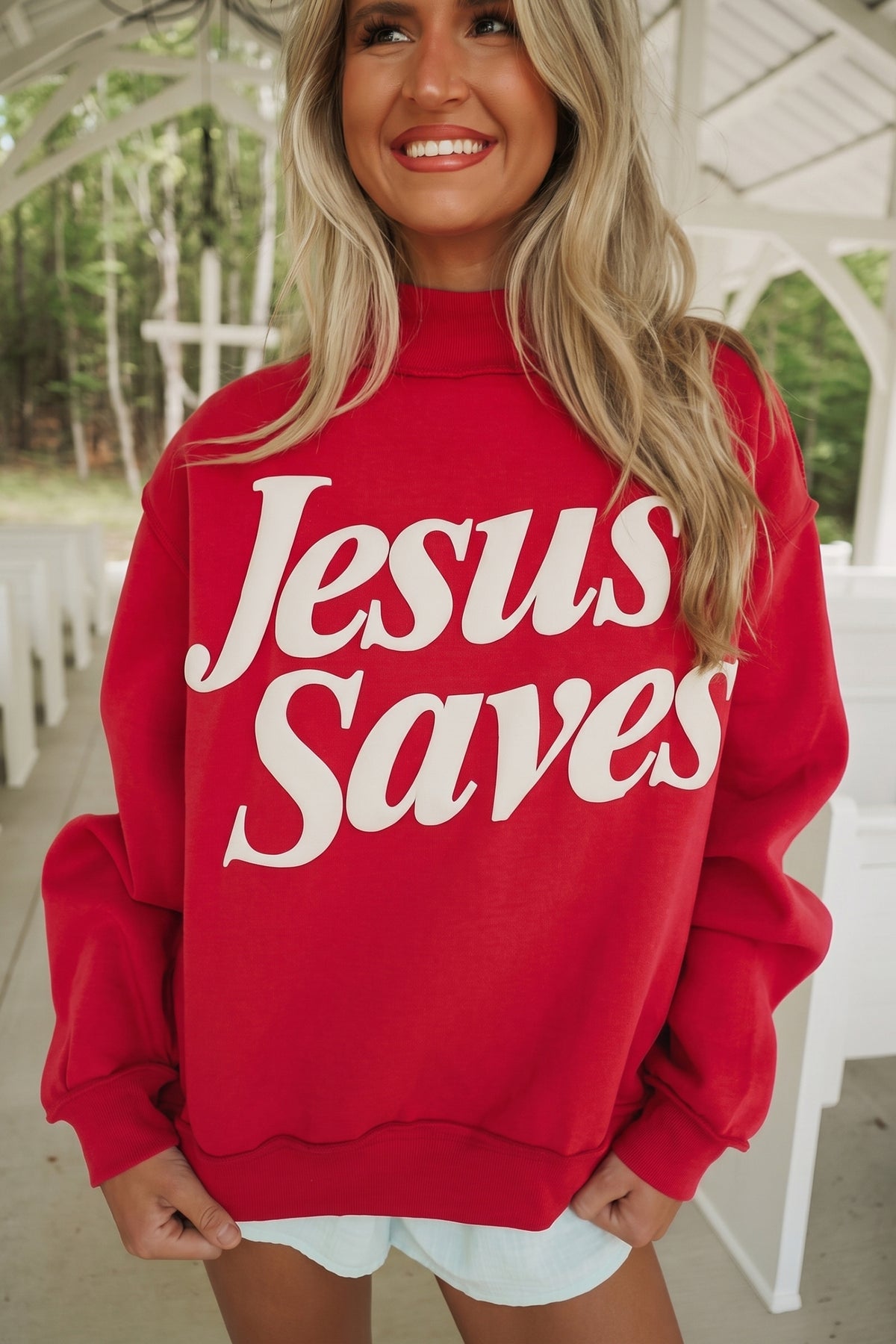 "Jesus Saves" Baggy Sweatshirt