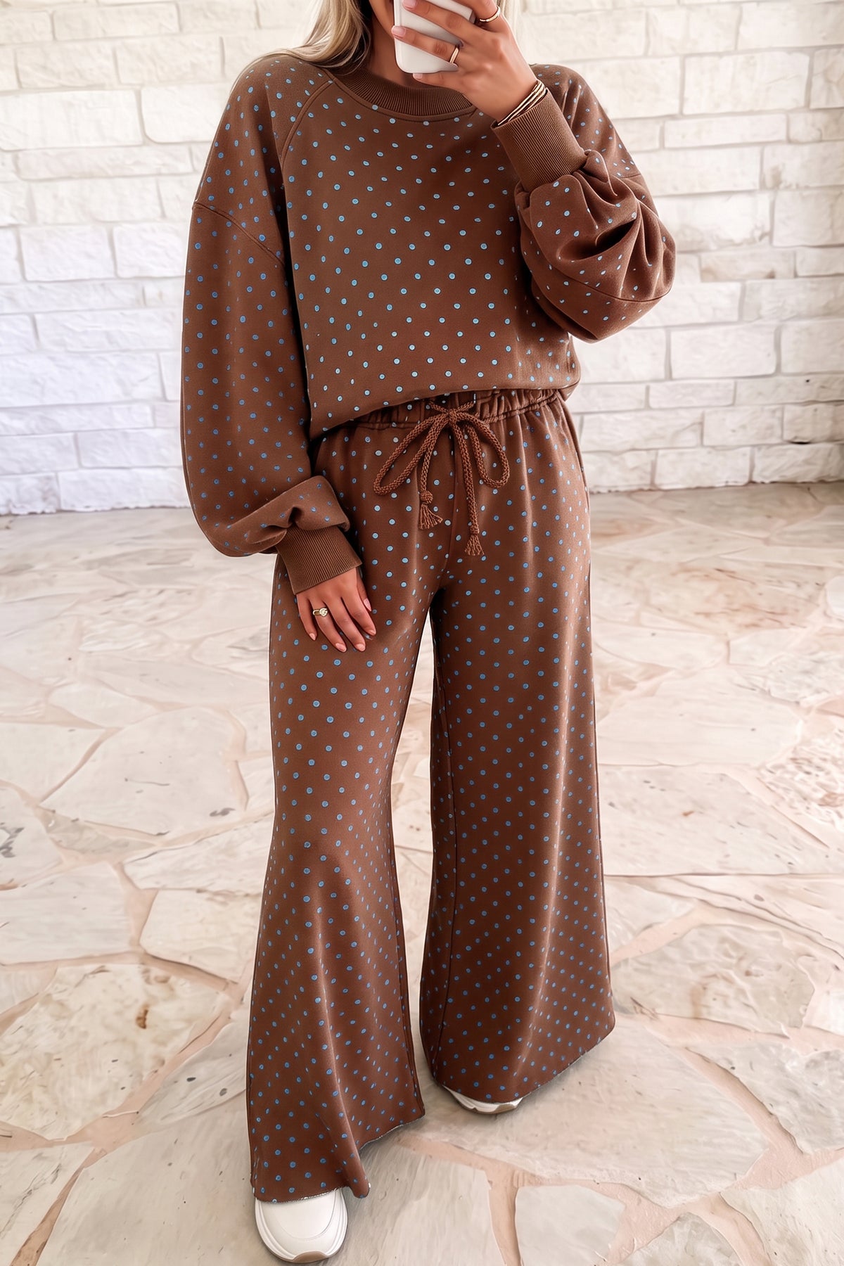 Polka Dot Long Sleeve 2pc Set