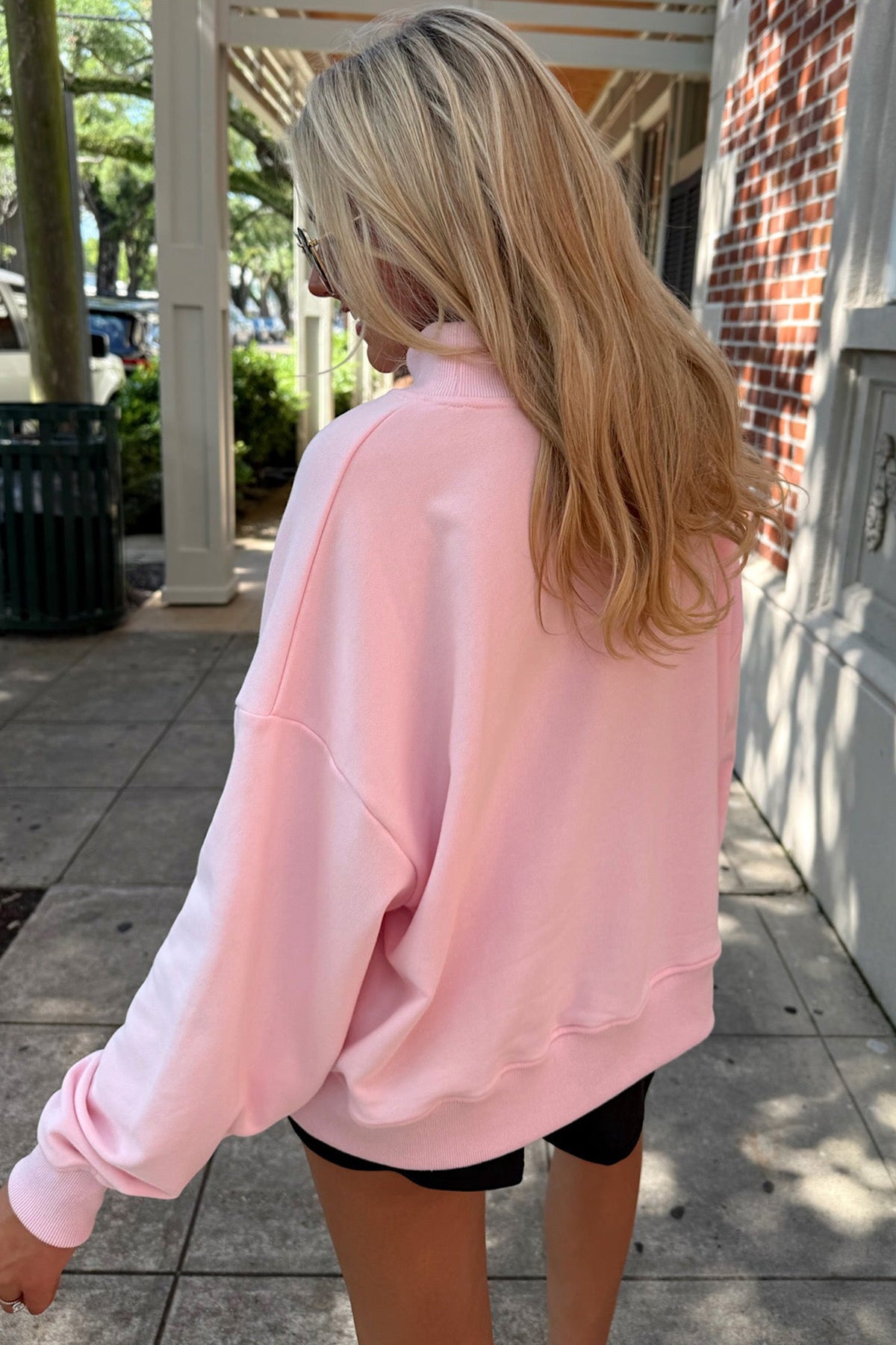 Embroidered Long Sleeve Pullover Sweatshirt