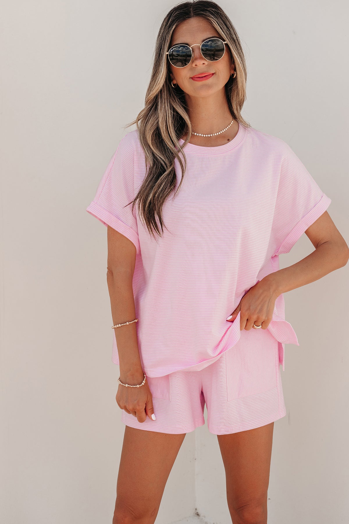 Oversized Tee and Shorts Set