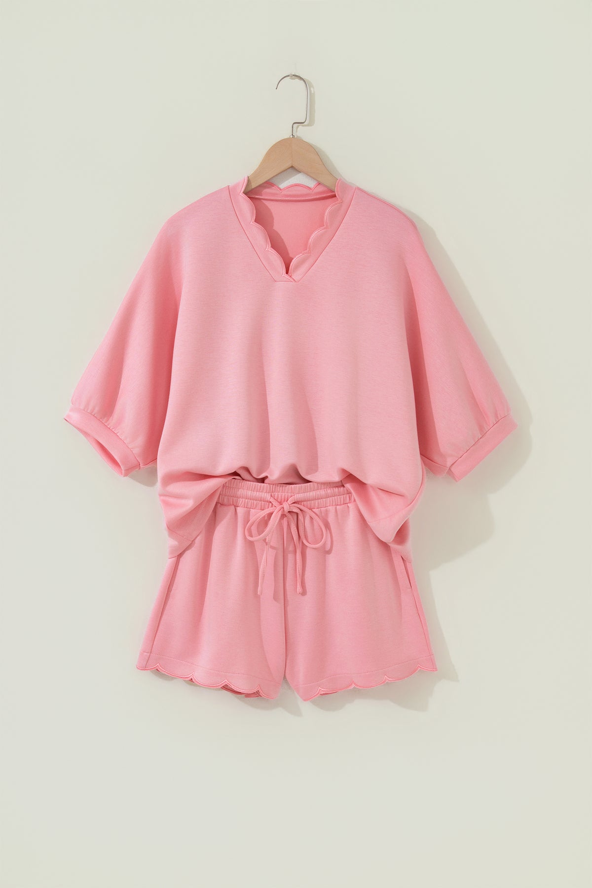 Scalloped Top w/ Short Set
