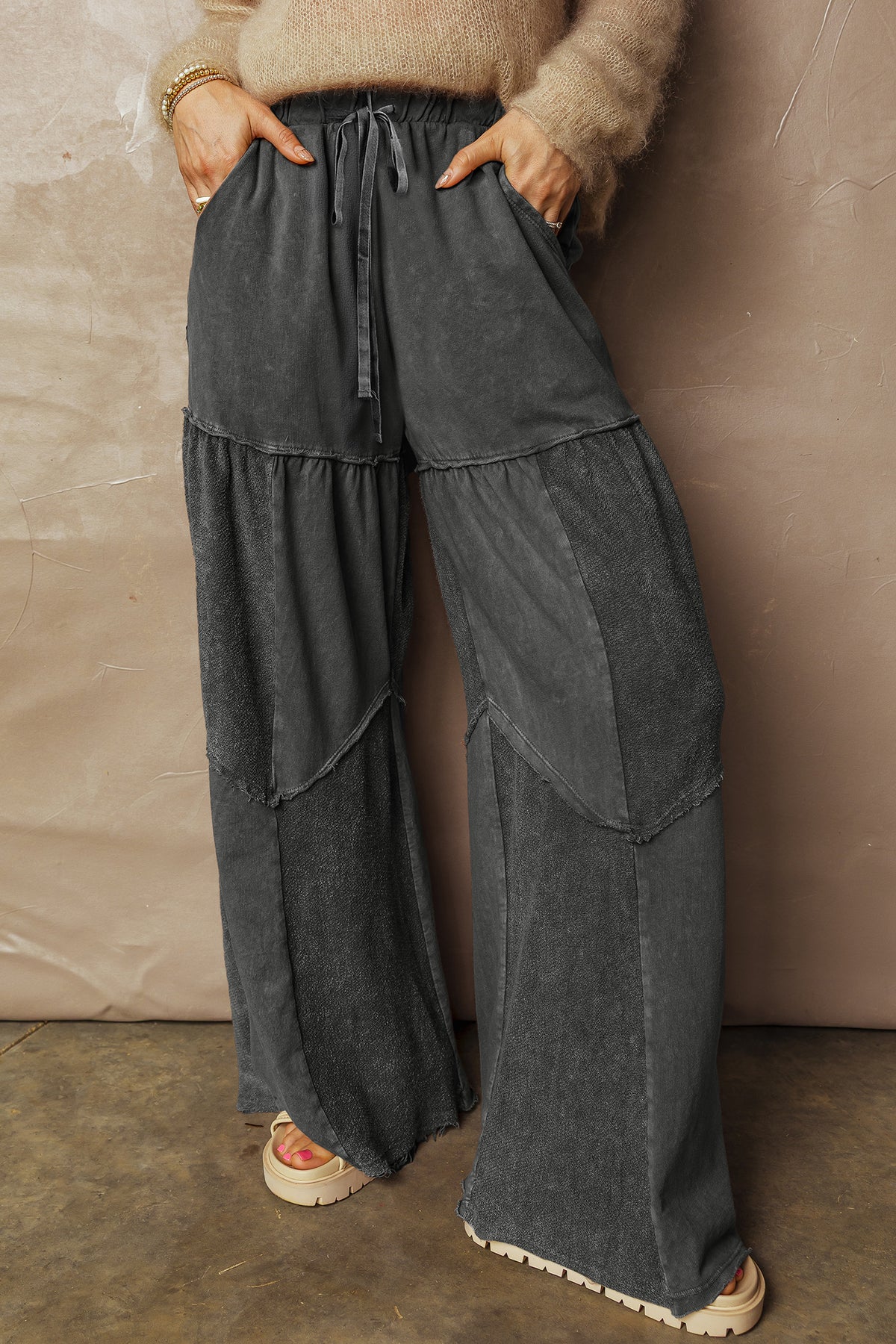 Mineral Wash Drawstring Pants