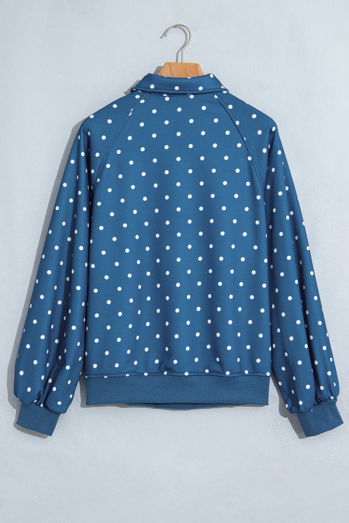 Polka Dot Casual Pullover Sweatshirt