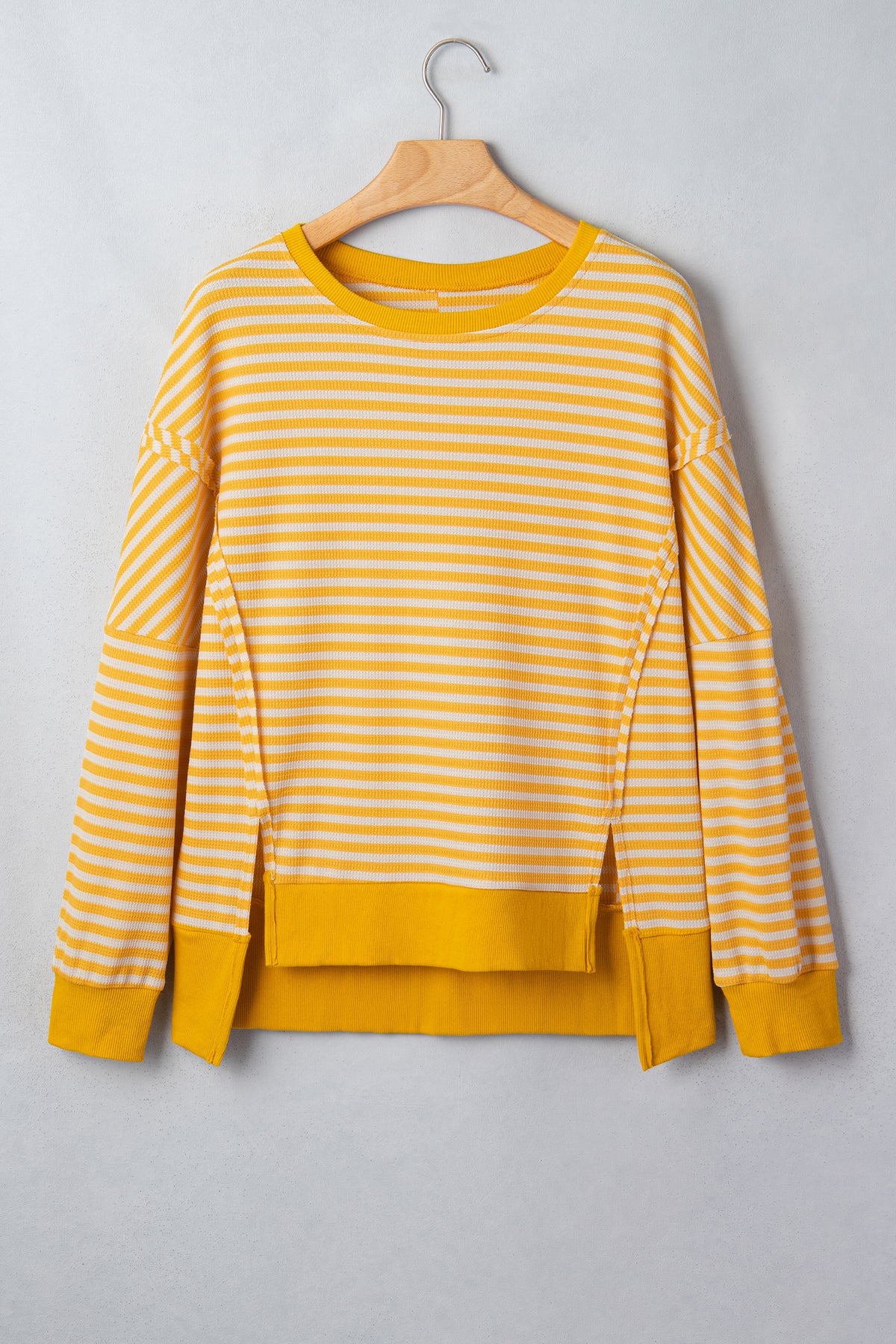 Stripe Knit Long Sleeve Top