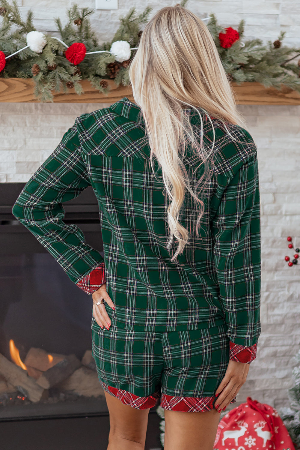 Plaid Christmas w/ Shorts Pajama Set