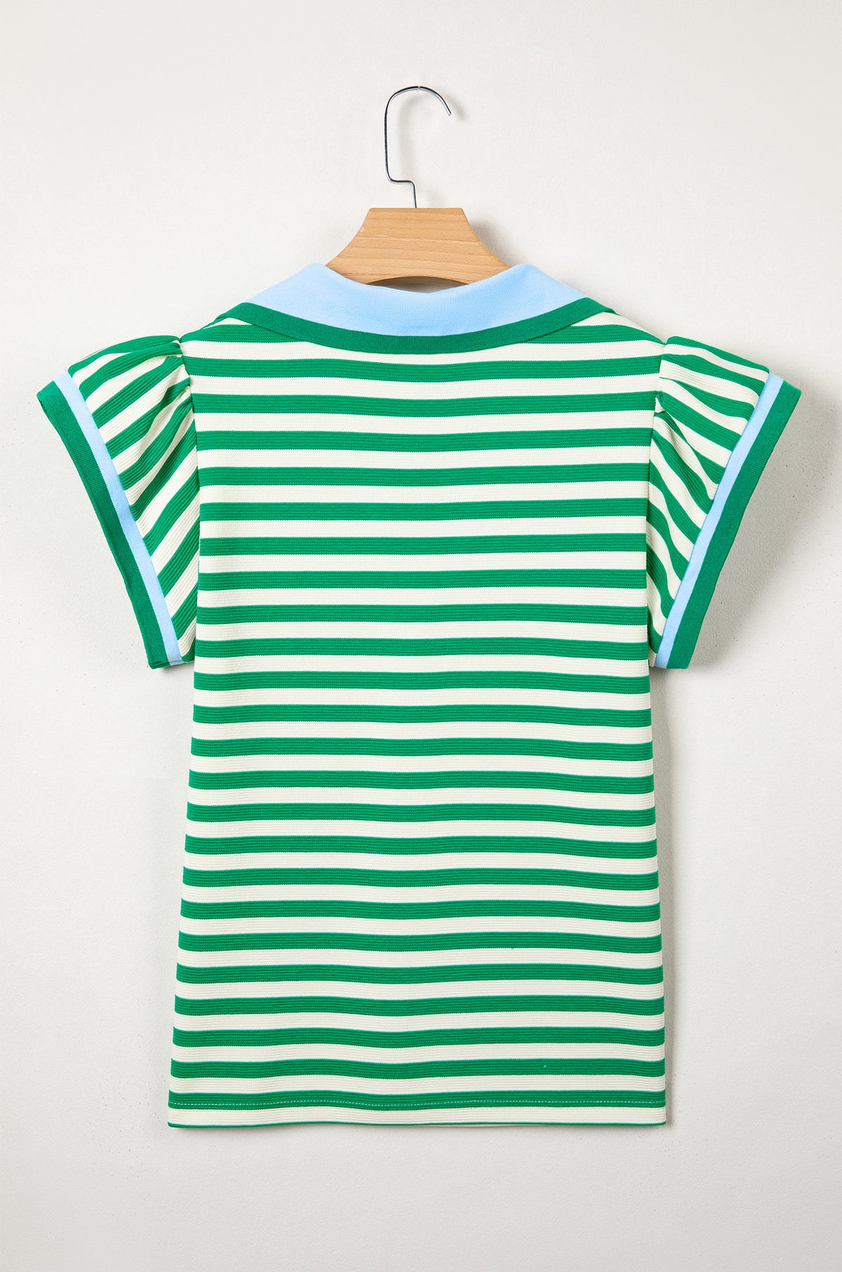 Ruffled Short Sleeve Blouse