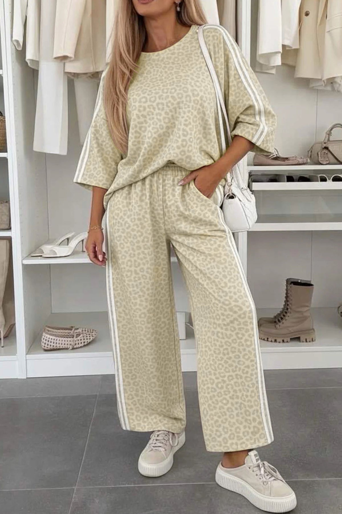 Leopard Print Pant Set
