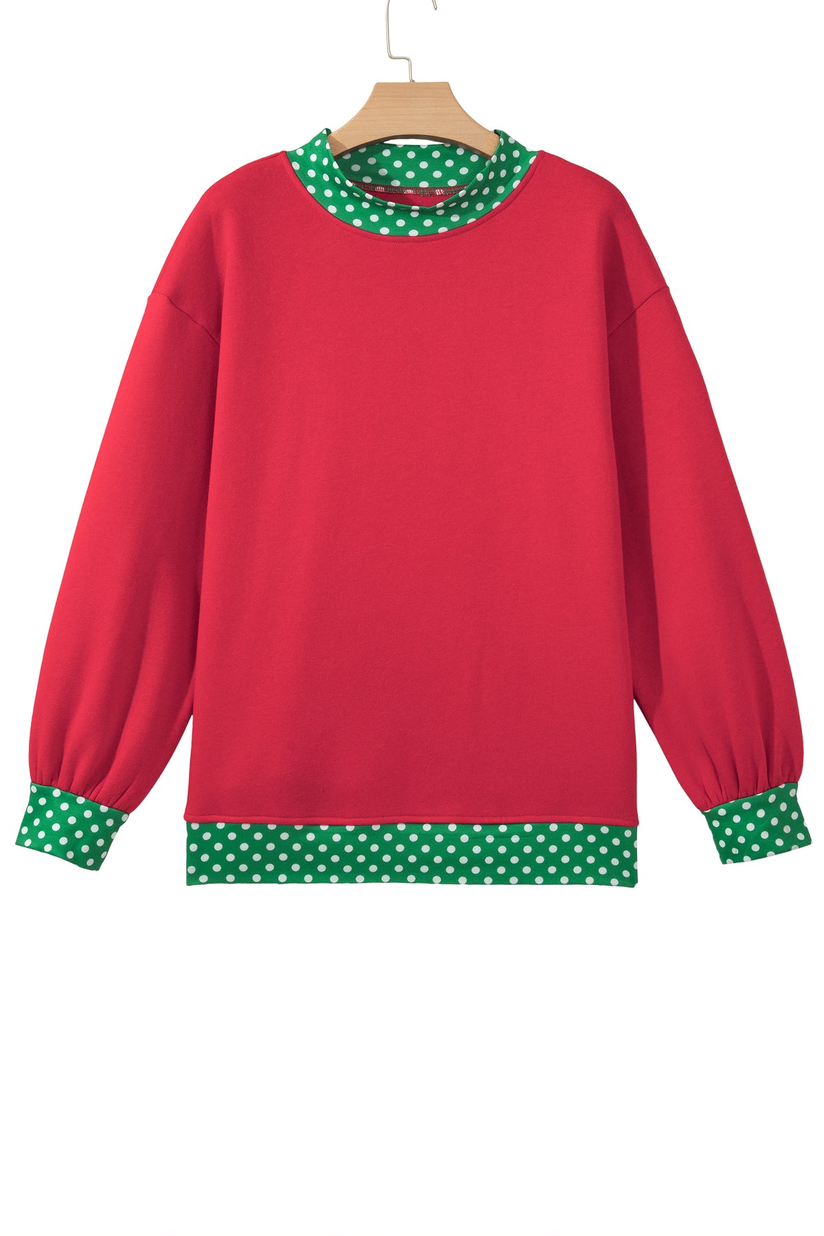 Polka Dot Oversized Sweatshirt