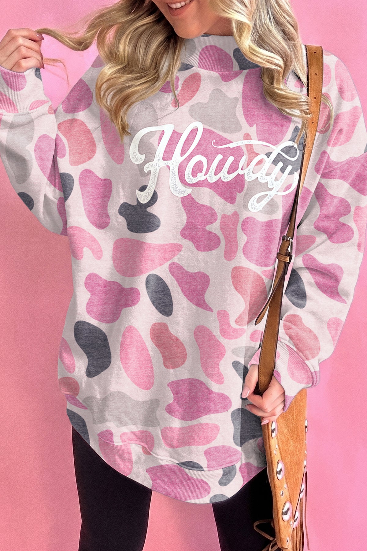 Camo Print Howdy Sweatshirt