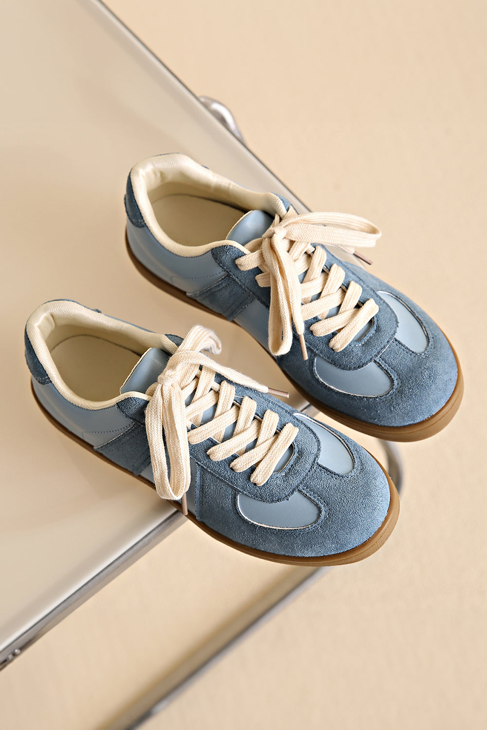 Tone Faux Suede Sneakers