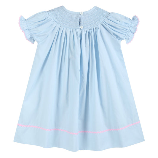 Pink Bow Smocked Dress